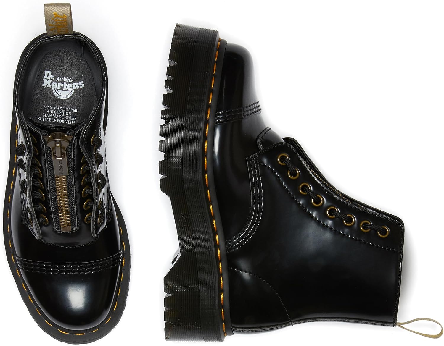 Dr. Martens Women's Sinclair 8 Eye Boots Black Oxford