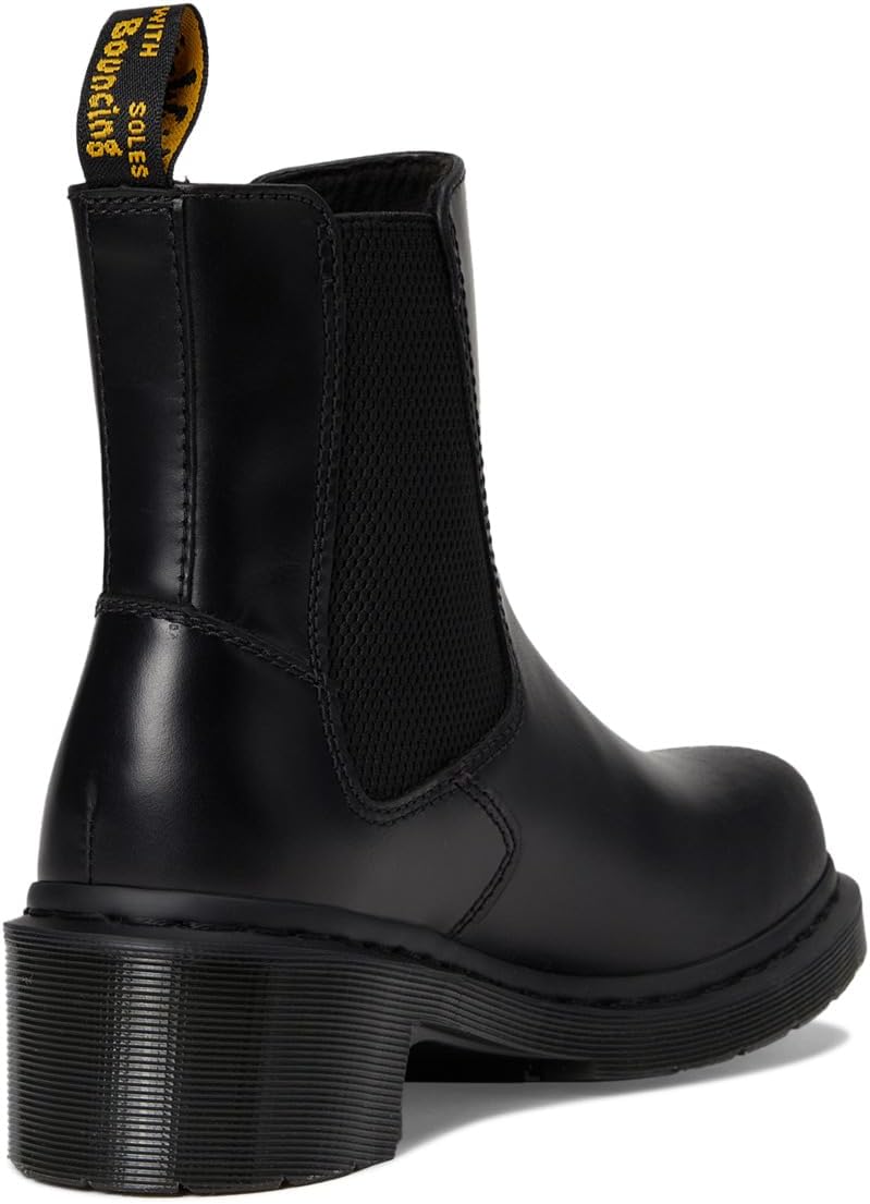 Dr. Martens Women's Alderstone Chelsea Leather Heeled Boot Black Orleans