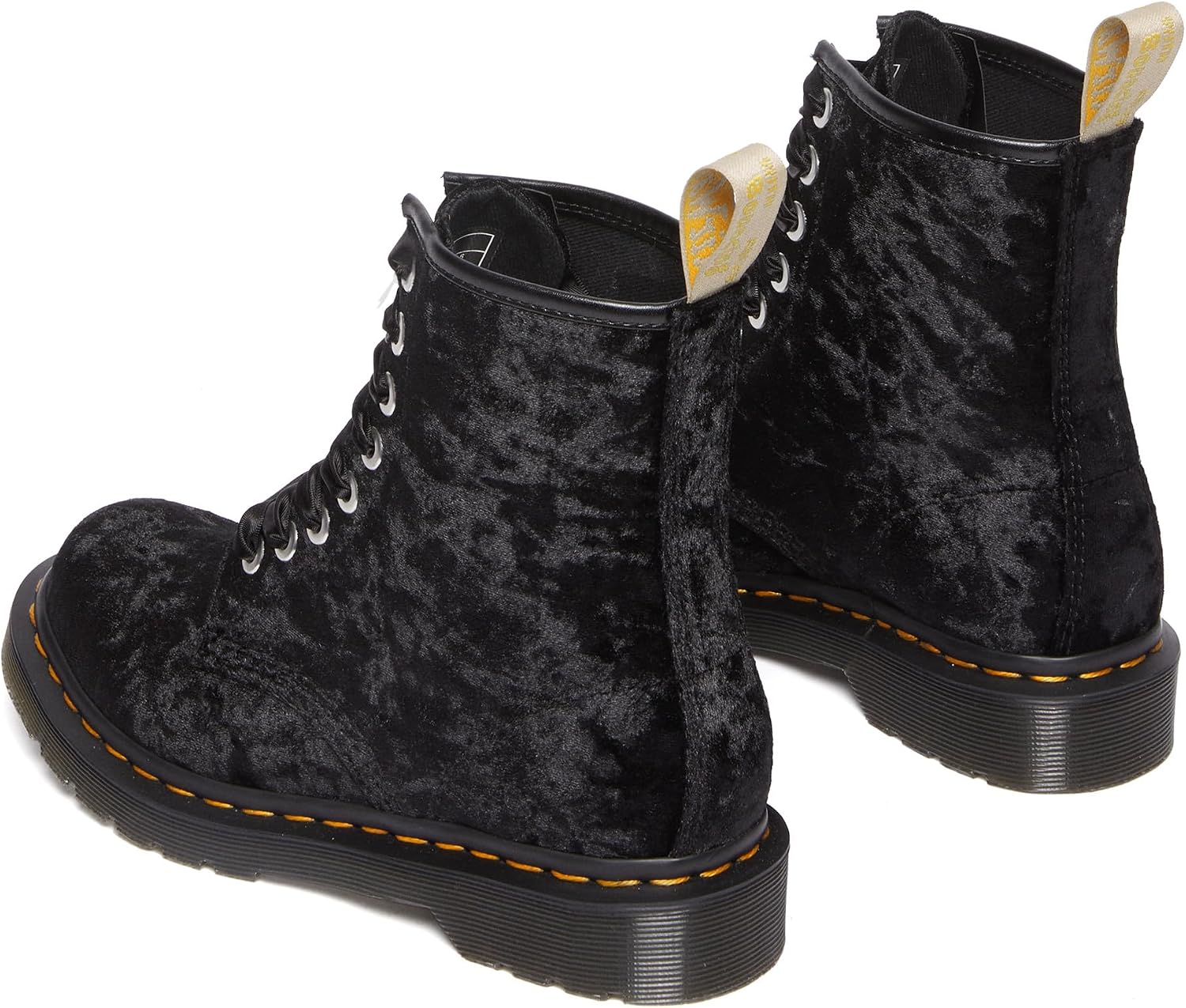 Dr. Martens Women's Vegan 1460 Boot Black Crushed Velvet