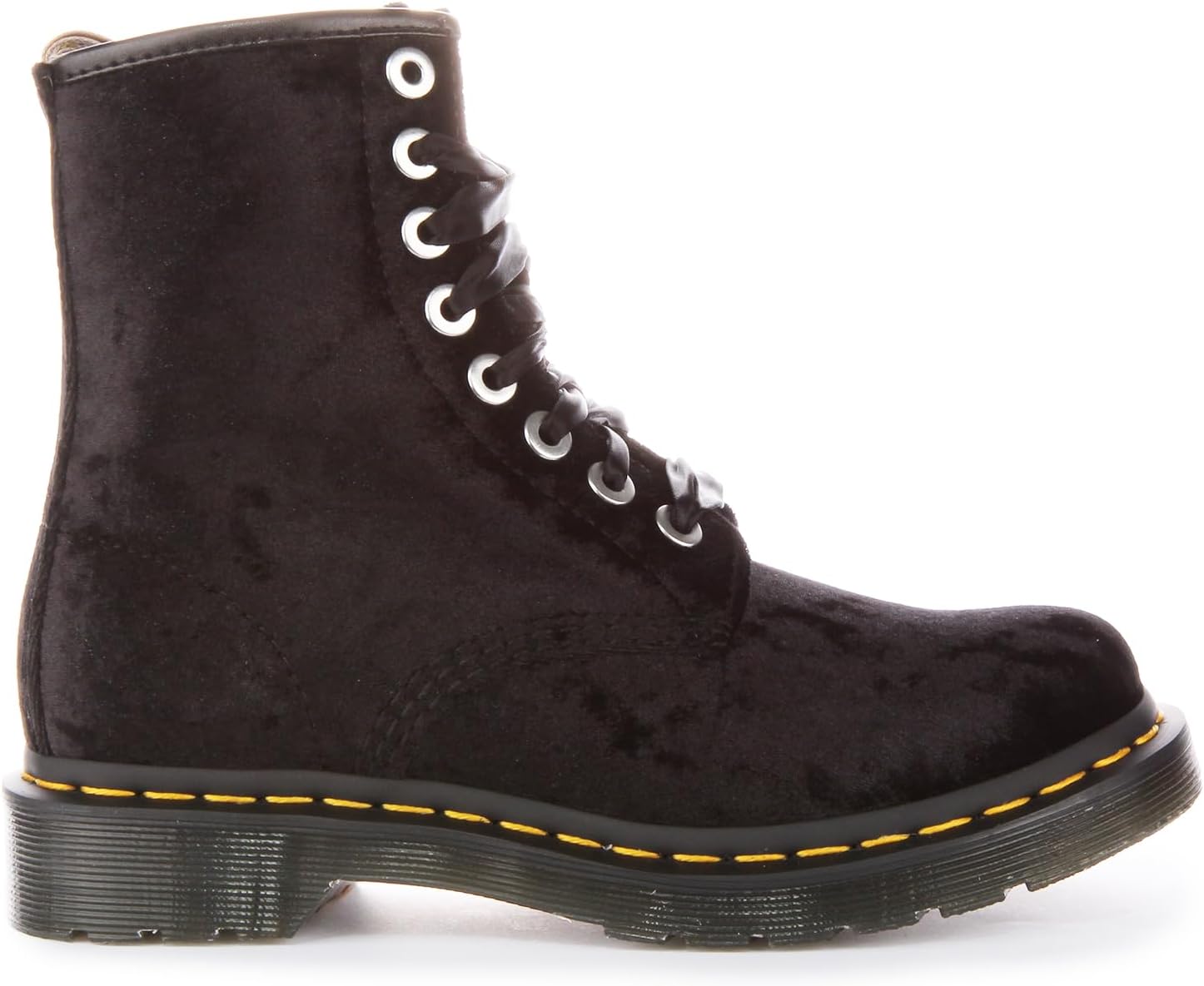 Dr. Martens Women's Vegan 1460 Boot Black Crushed Velvet
