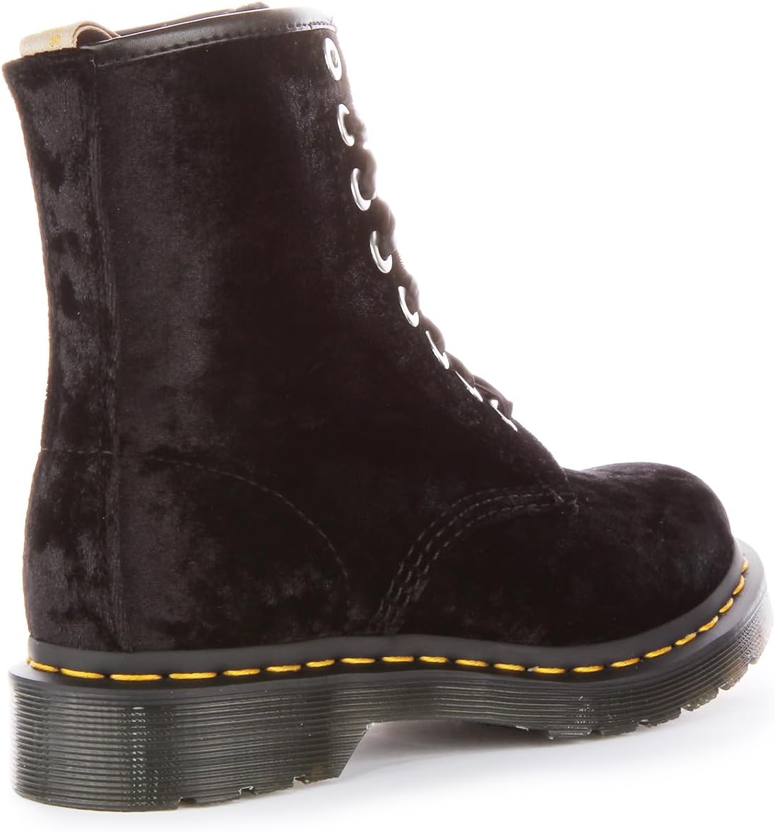 Dr. Martens Women's Vegan 1460 Boot Black Crushed Velvet