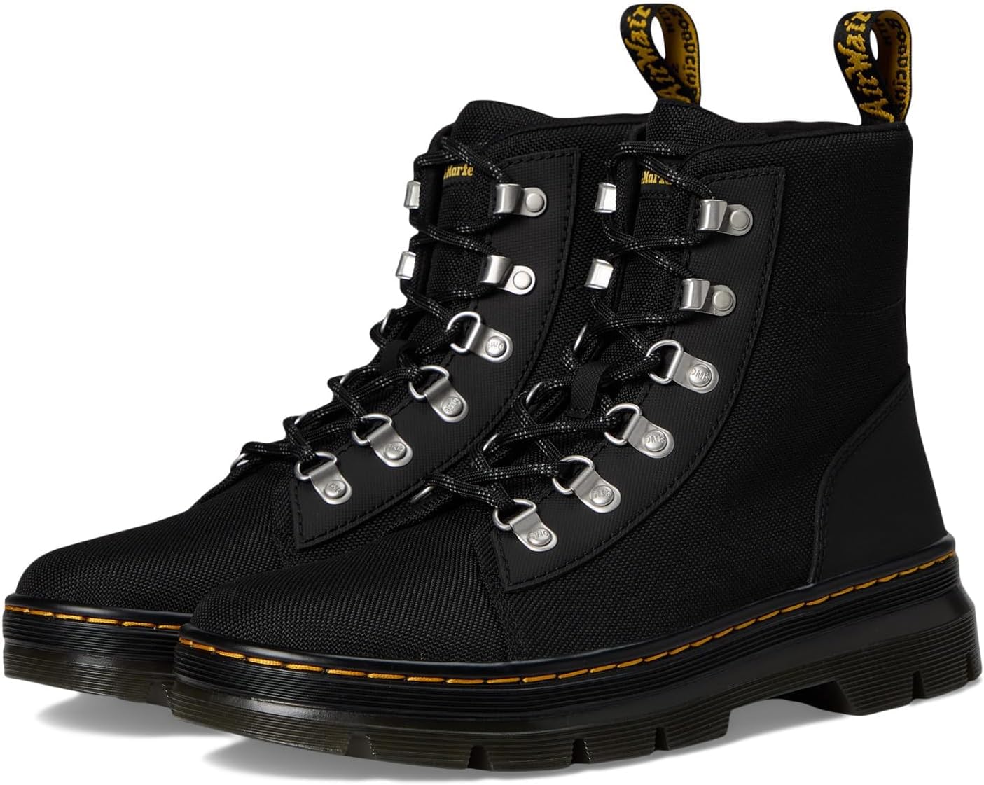 Dr. Martens Women's Combs W Tie Boot Black Extra Tough 5050+ajax
