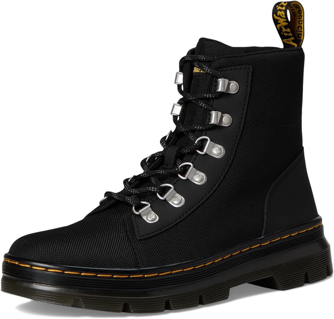 Dr. Martens Women's Combs W Tie Boot Black Extra Tough 5050+ajax