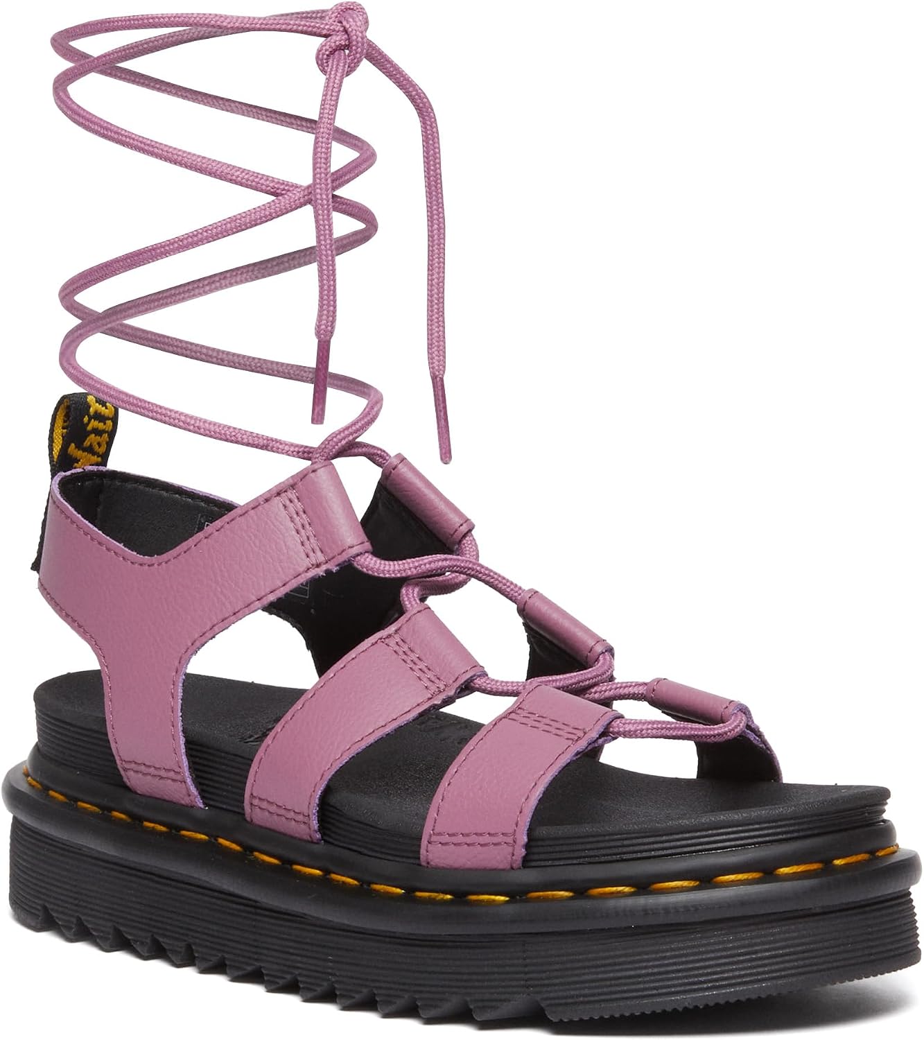Dr. Martens Womens Nartilla Sandal, Smoked Mint Athena Muted Purple Athena