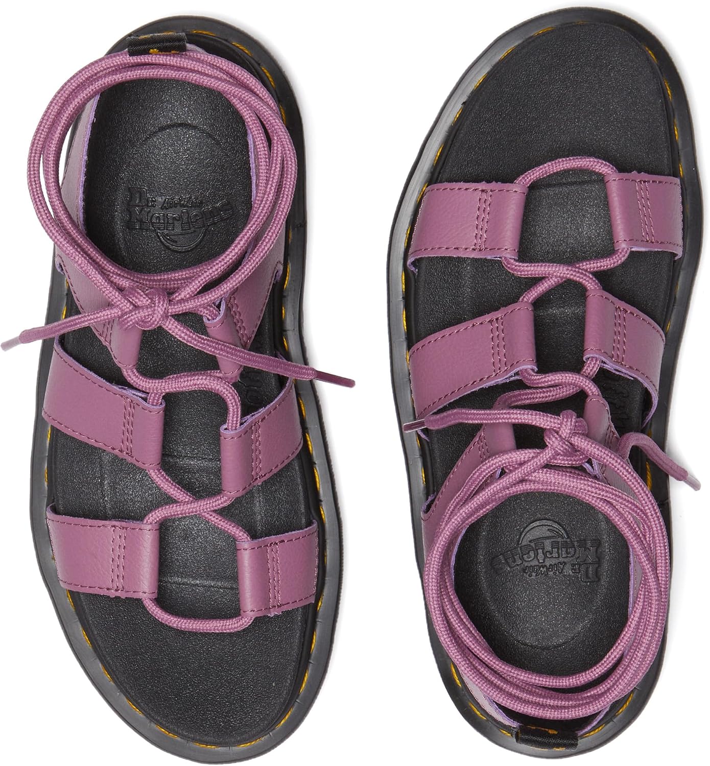 Dr. Martens Womens Nartilla Sandal, Smoked Mint Athena Muted Purple Athena