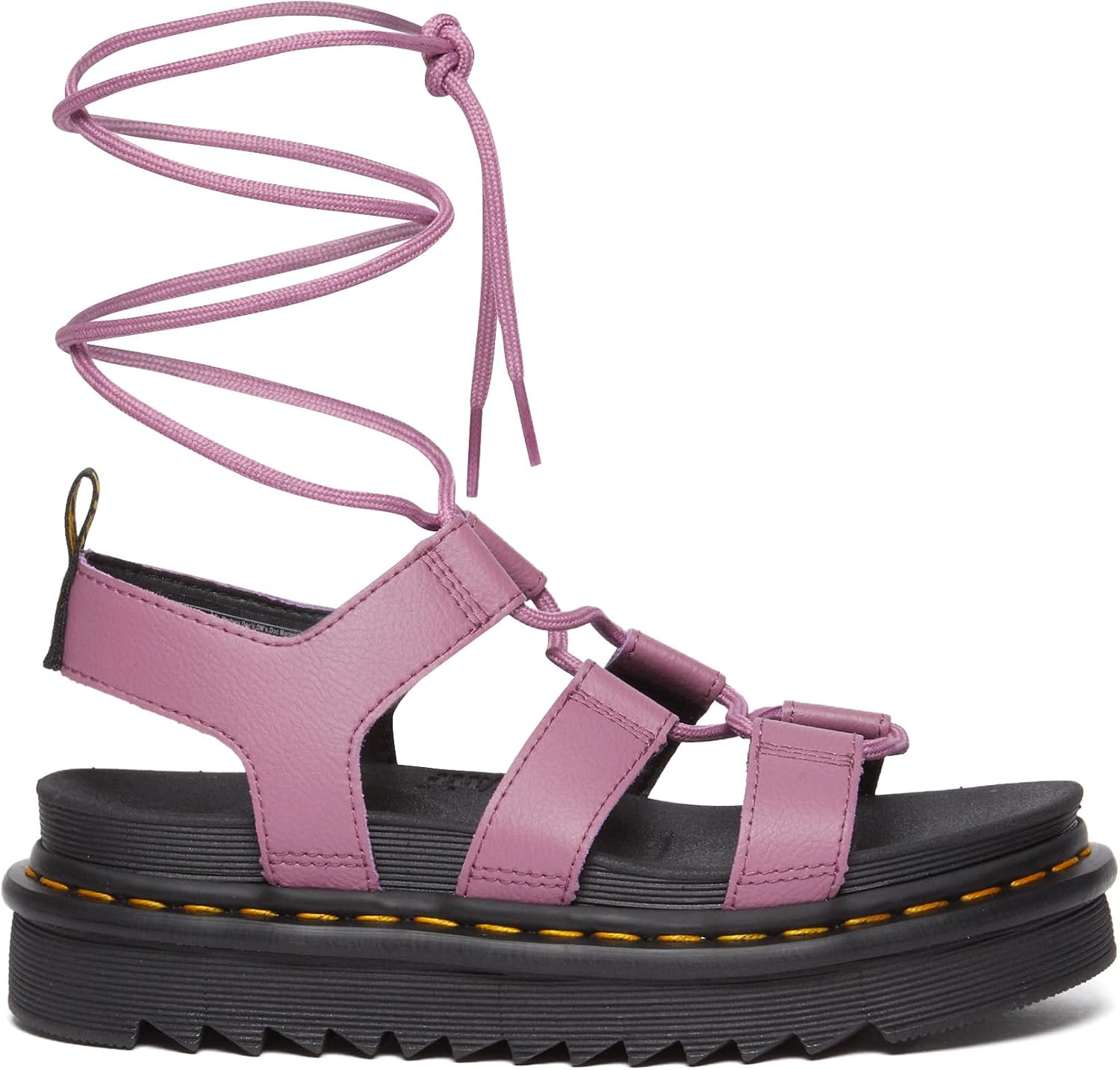 Dr. Martens Womens Nartilla Sandal, Smoked Mint Athena Muted Purple Athena