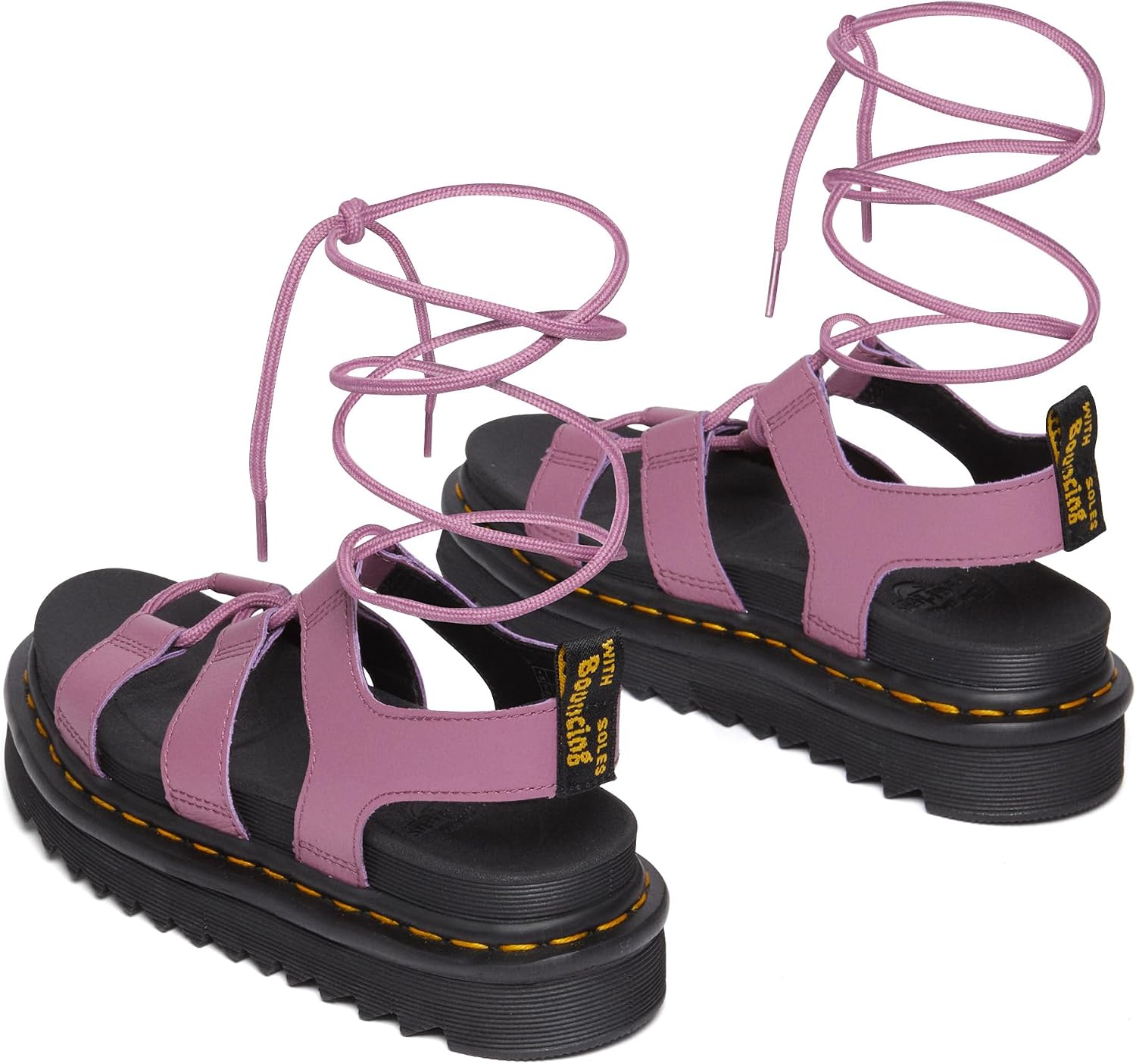 Dr. Martens Womens Nartilla Sandal, Smoked Mint Athena Muted Purple Athena
