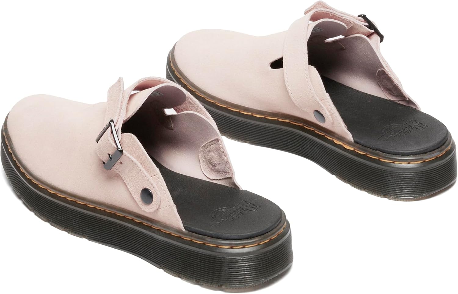 Dr. Martens Men's Carlson Mules Powder Pink Eh Suede Mb