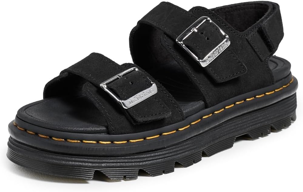 Dr. Martens Women's Zebzag Sandal Black Eh Suede