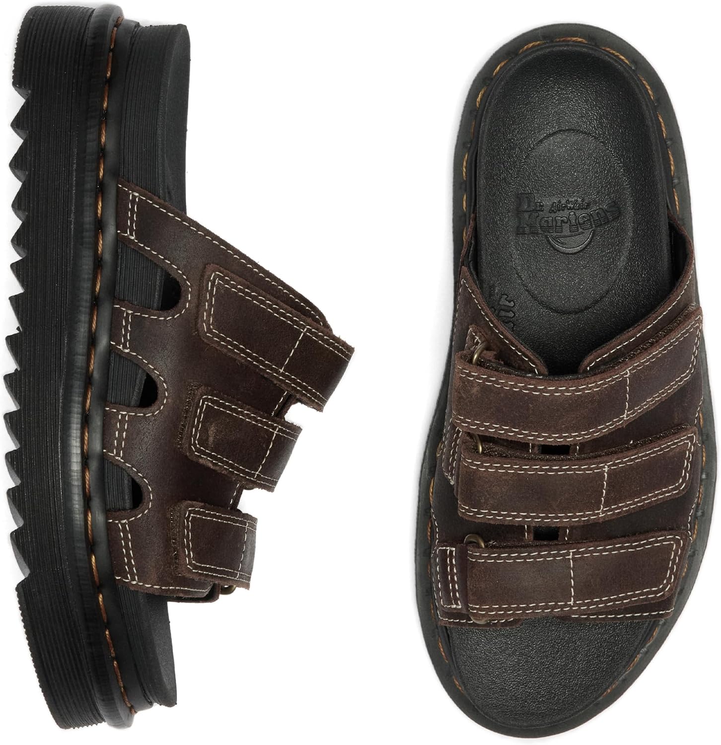 Dr. Martens Women's Raine Sandal Dark Brown Cedar Creek