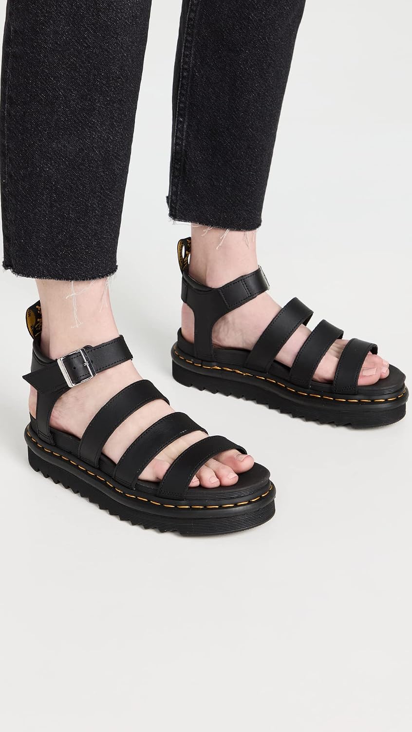 Dr. Martens Girls' Sandals Black Hydro Leather
