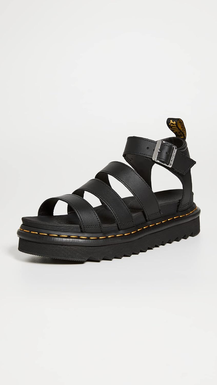 Dr. Martens Girls' Sandals Black Hydro Leather