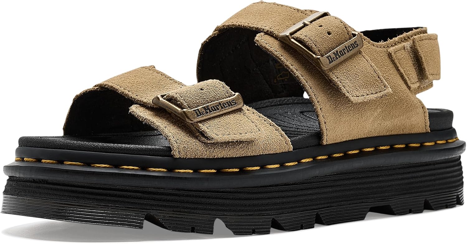 Dr. Martens, Damen Zebzag Sandalen Savannah Tan Eh Suede