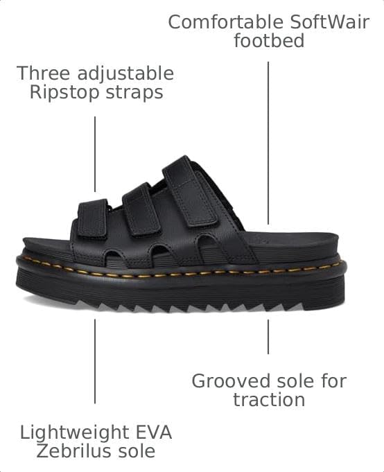 Dr. Martens Raine - Flats for Women - Suede Upper Black Athena Leather