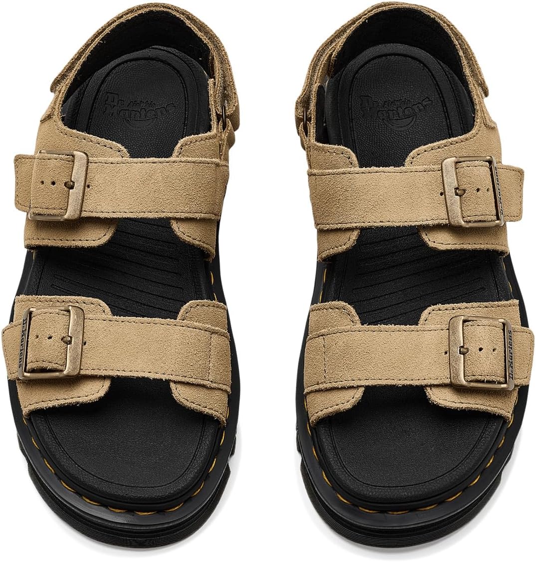 Dr. Martens, Damen Zebzag Sandalen Savannah Tan Eh Suede
