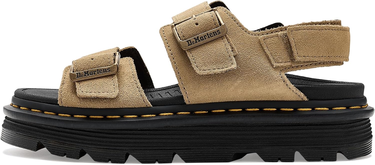 Dr. Martens, Damen Zebzag Sandalen Savannah Tan Eh Suede