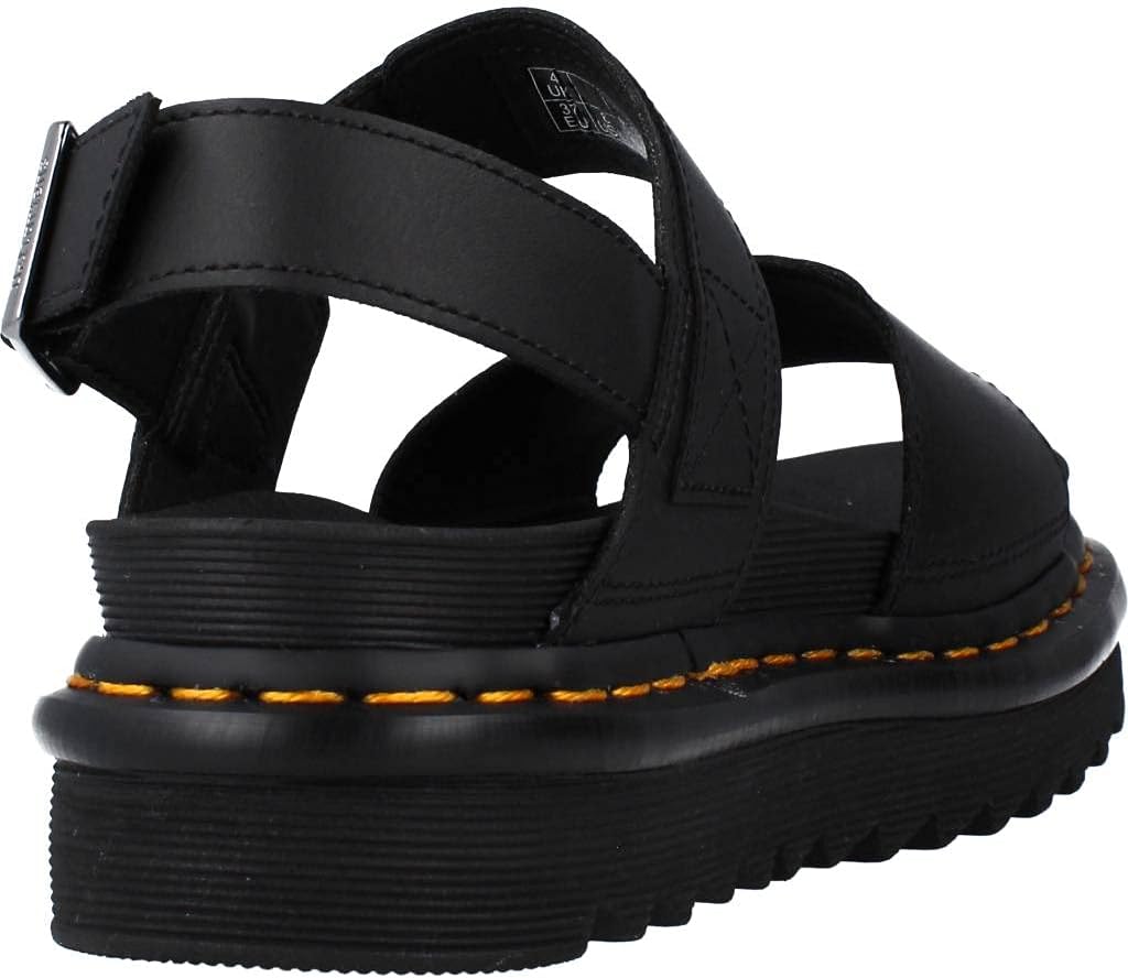 Dr. Martens Women's Voss Hydro Fisherman Sandal Black Hydro Leather
