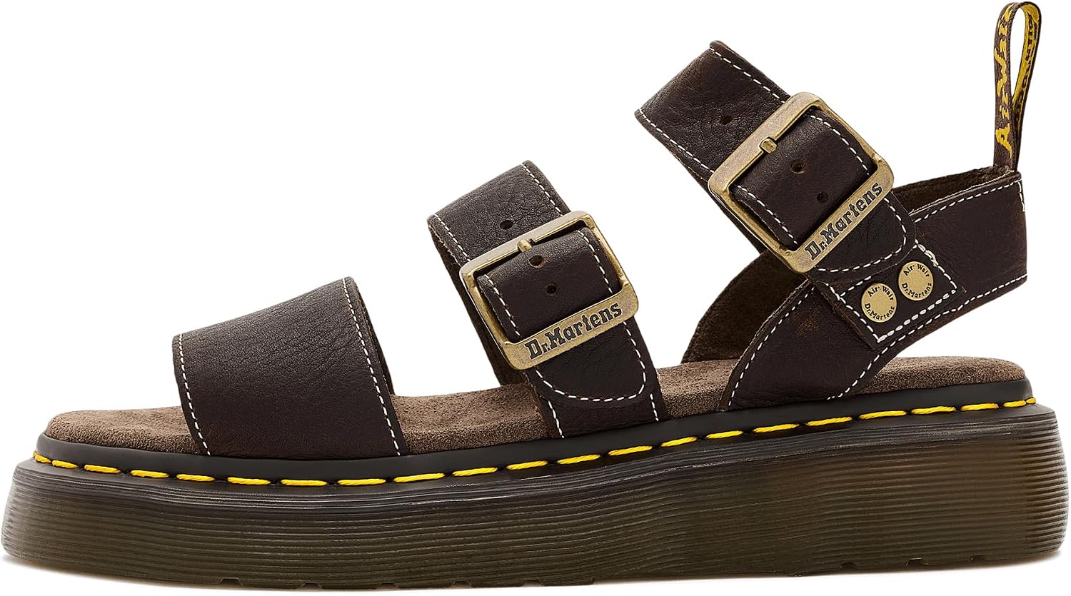 Dr. Martens womens Gryphon Quad Dark Brown