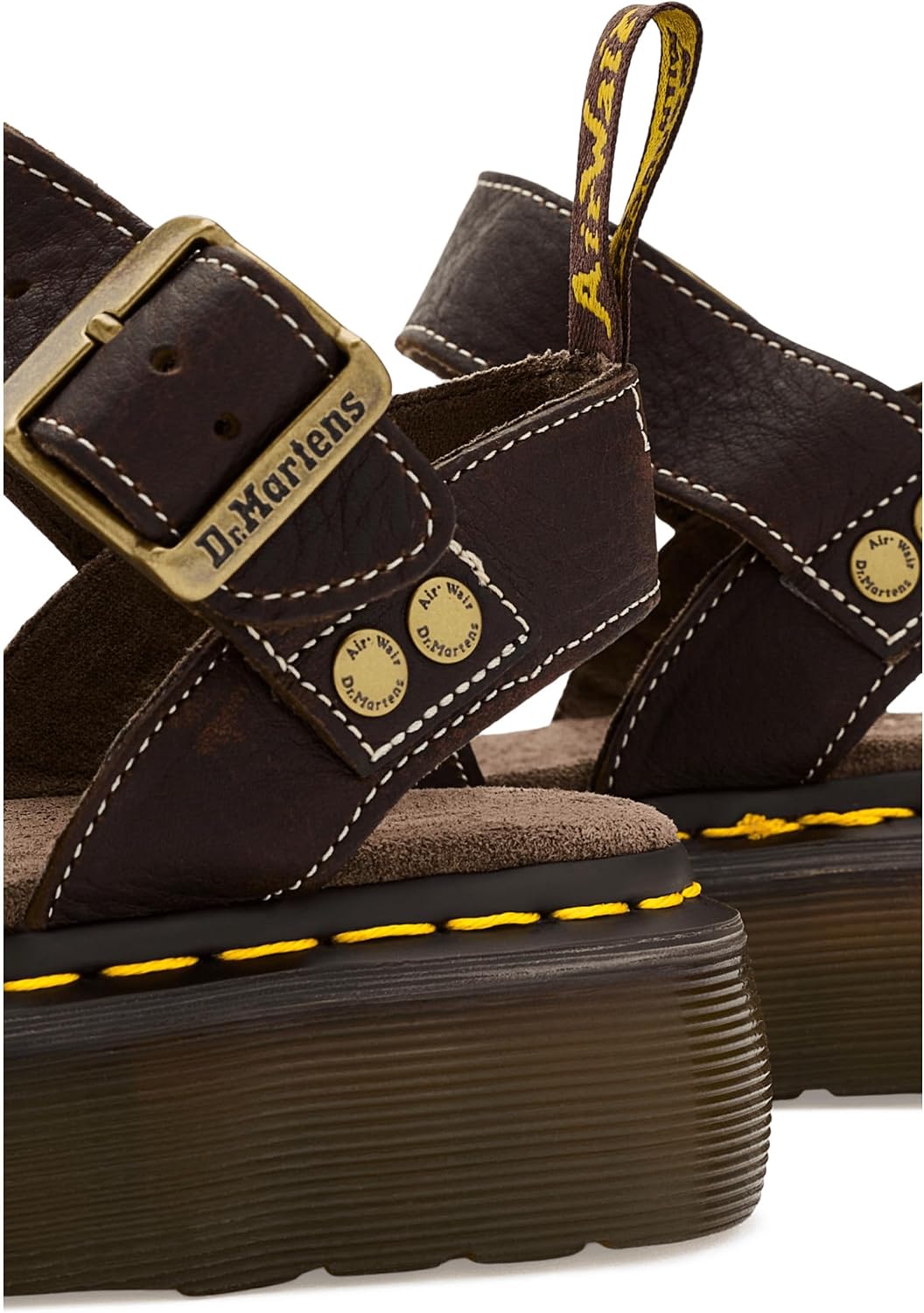 Dr. Martens womens Gryphon Quad Dark Brown