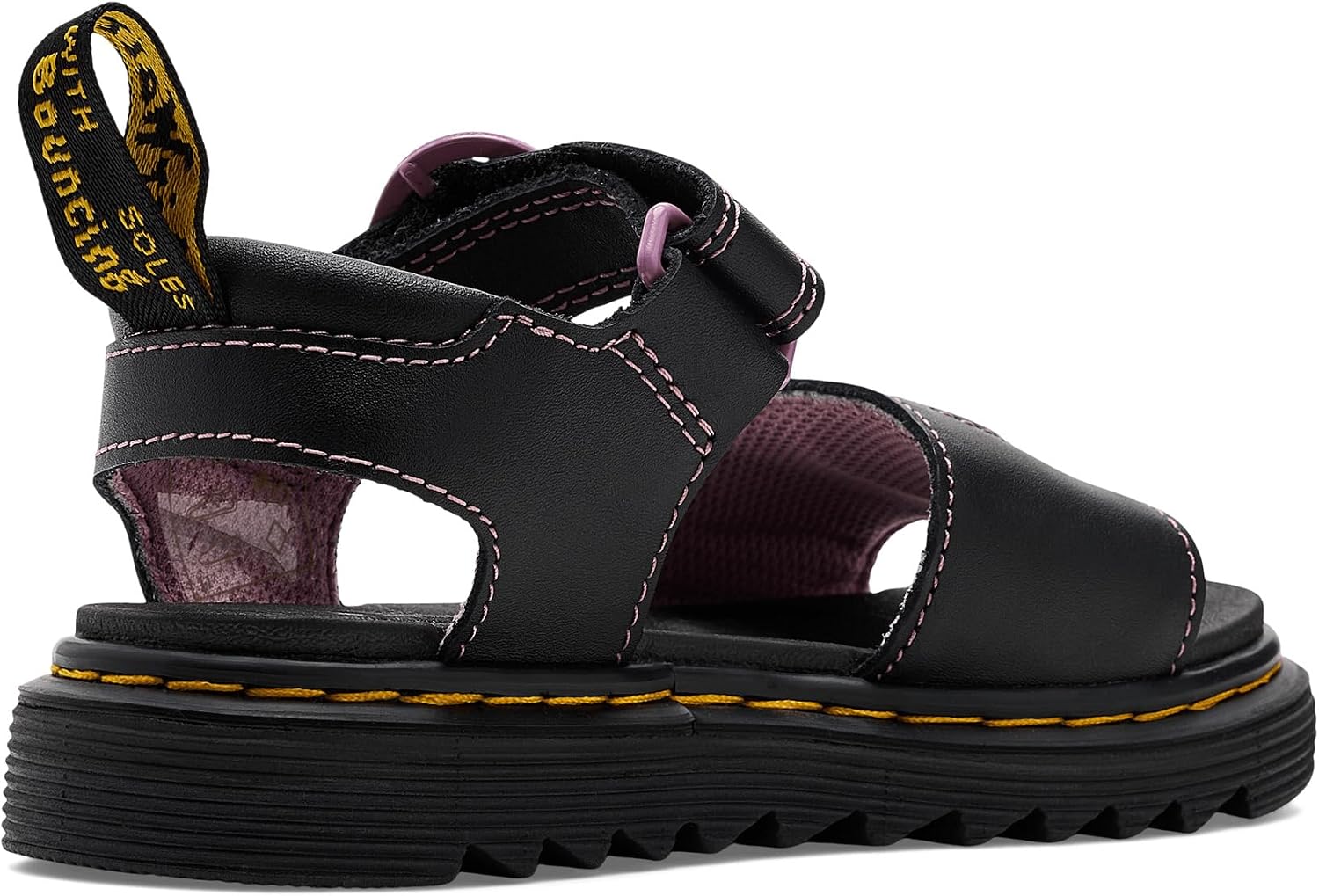 Dr. Martens girls Marlowe Hearts (Toddler) BlackNebula Glitter