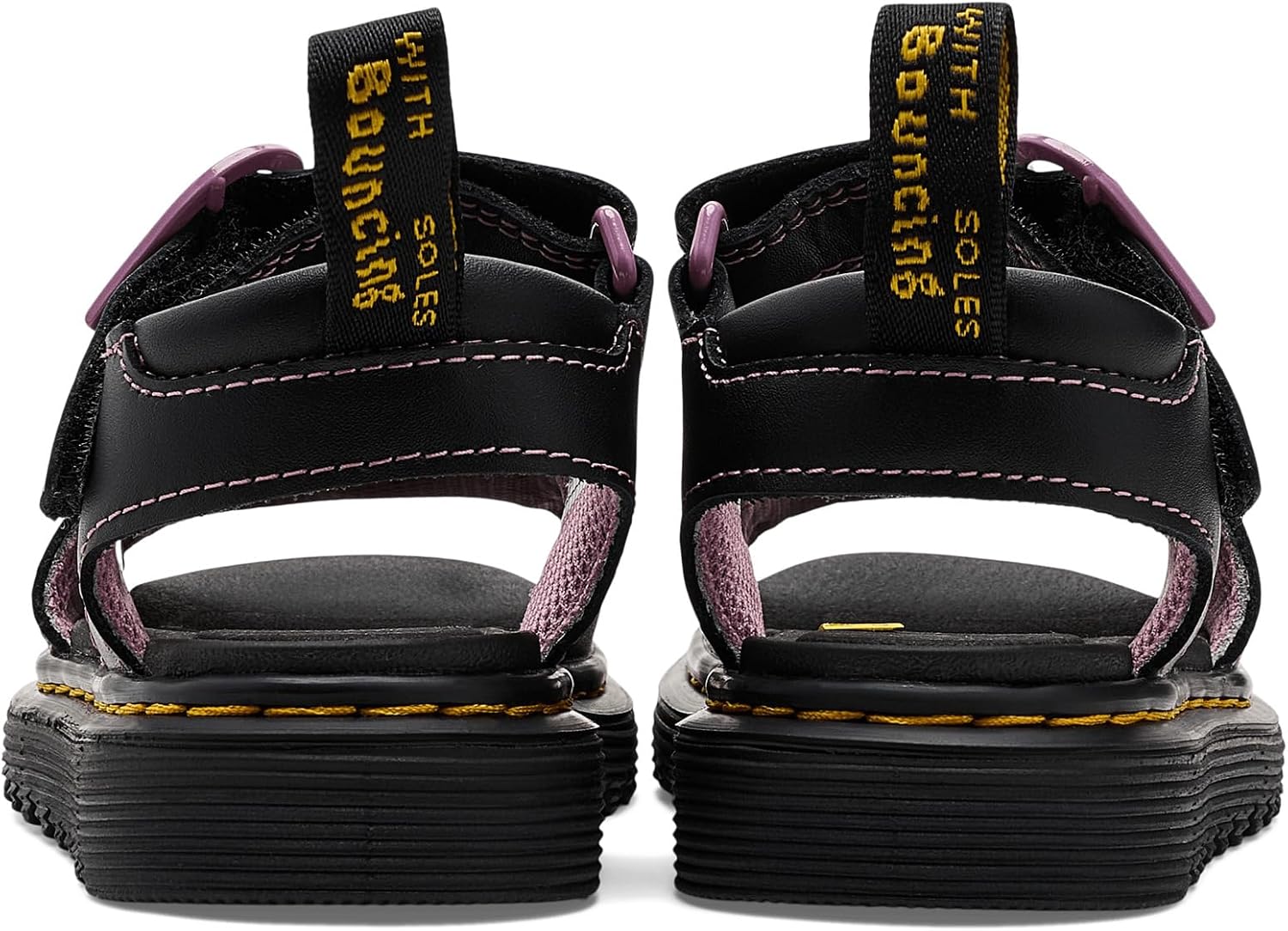Dr. Martens girls Marlowe Hearts (Toddler) BlackNebula Glitter