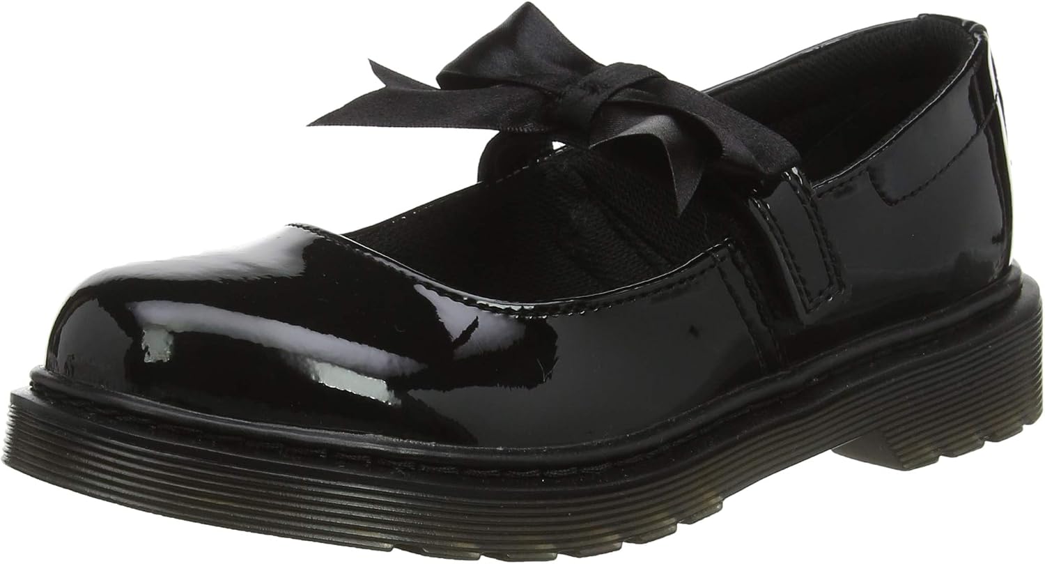 Dr. Marten's Kids Maccy Mary Jane Black Black Patent Lamper 001