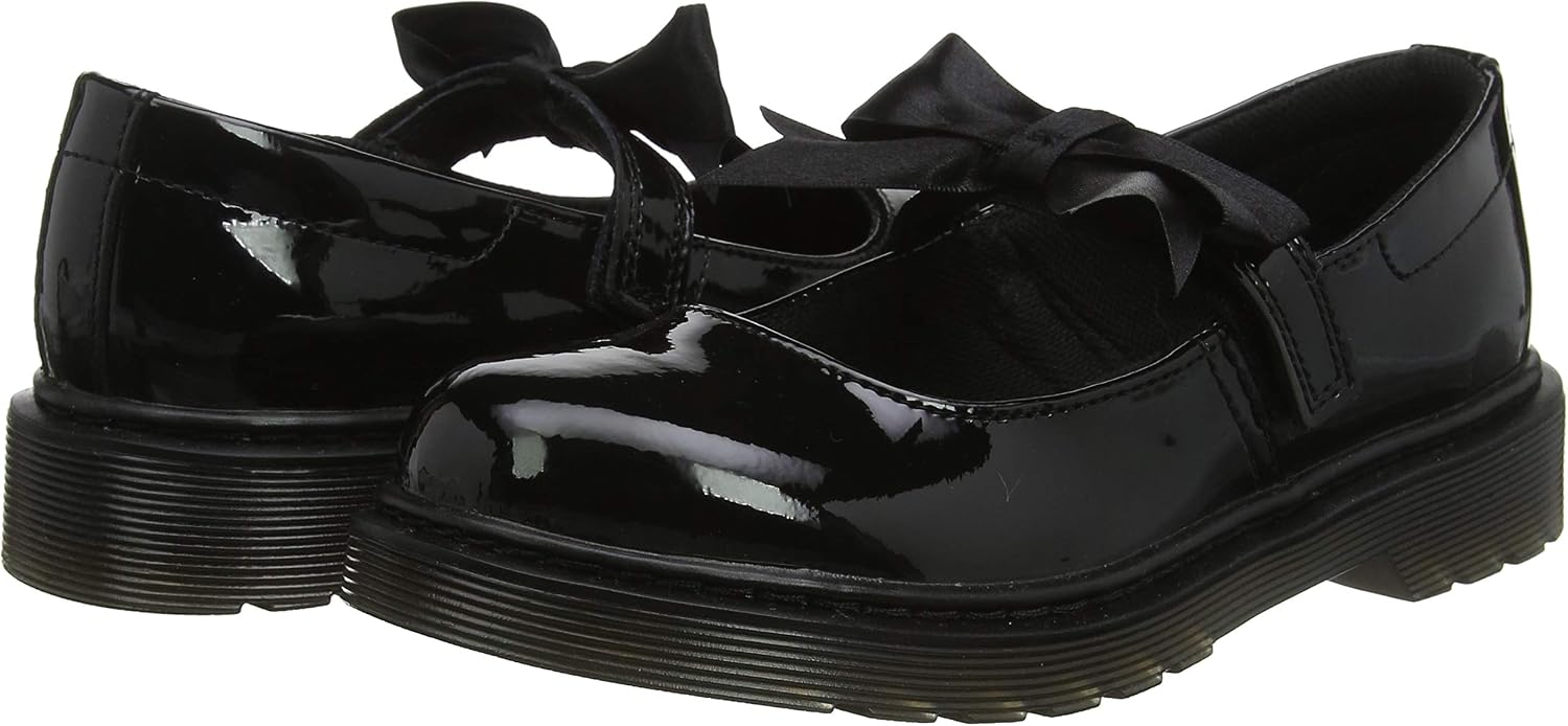 Dr. Marten's Kids Maccy Mary Jane Black Black Patent Lamper 001