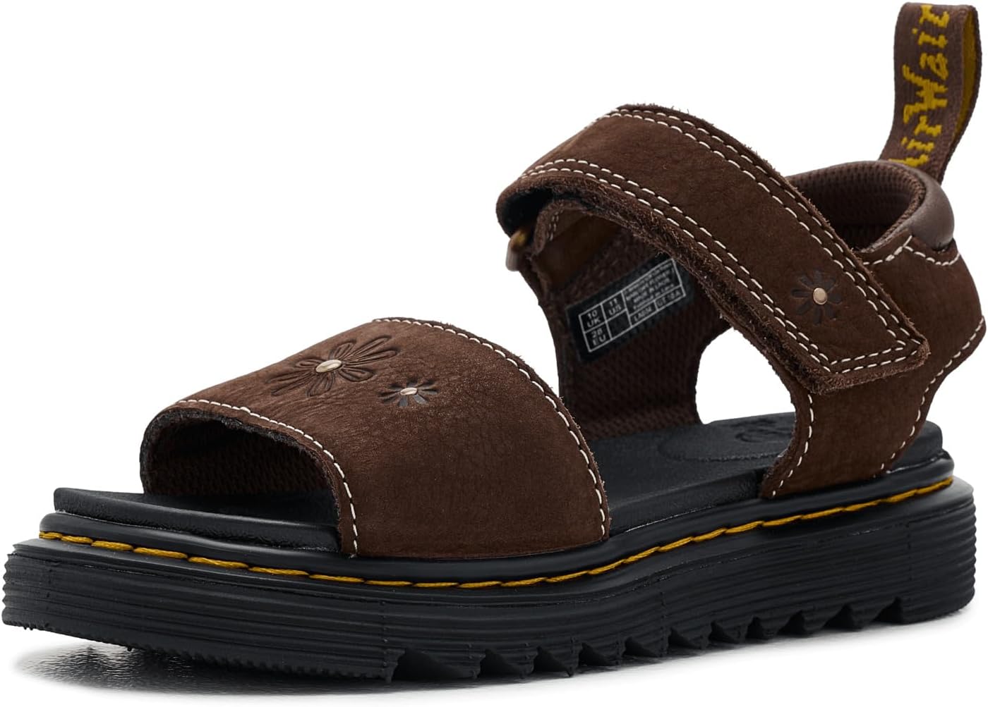 Dr. Martens girls Marlowe Flower J (Little KidBig Kid) Dark Brown