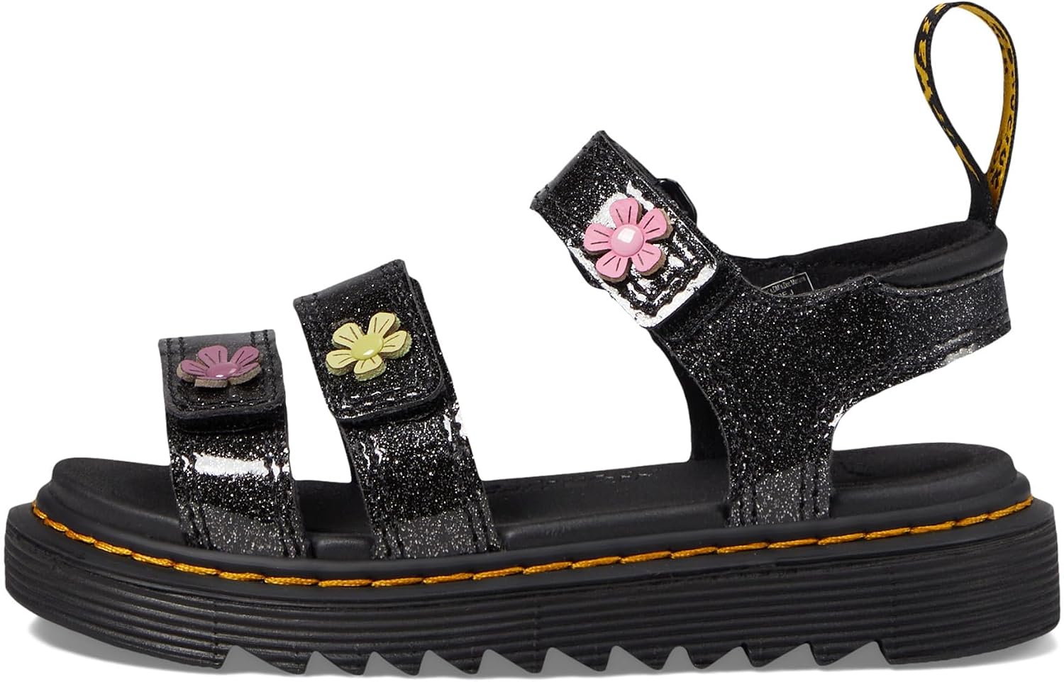 Dr. Marten's Kids Klaire Sandal Black Glitter