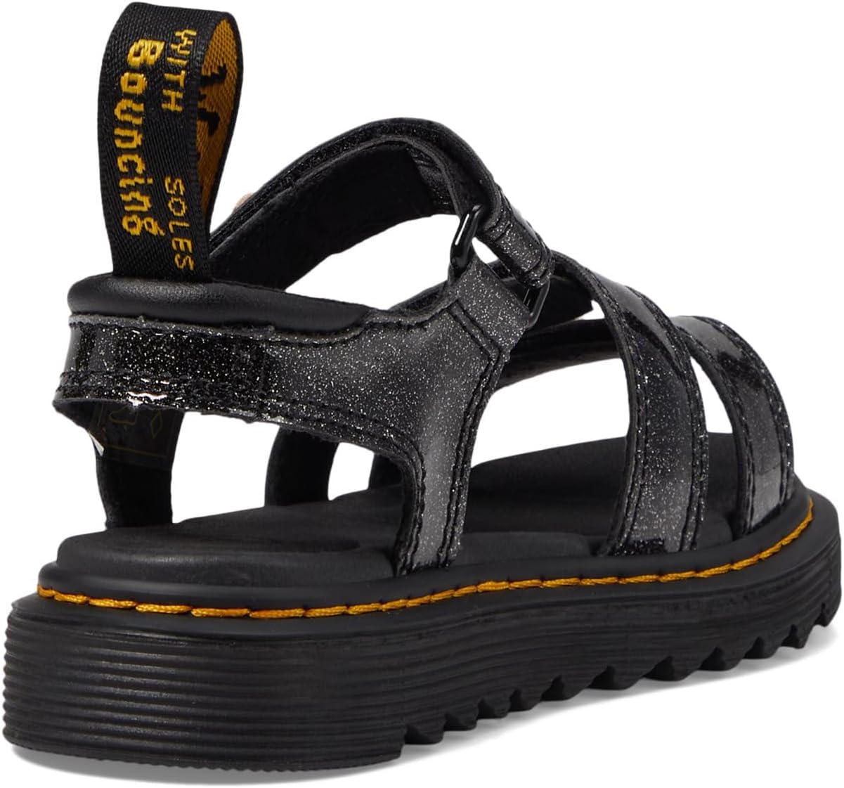 Dr. Marten's Kids Klaire Sandal Black Glitter