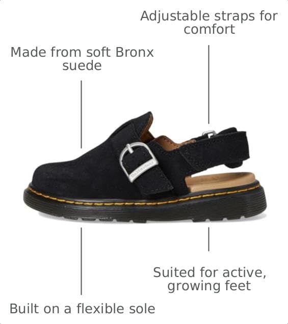 Dr. Martens Womens Jorgie J (Little KidBig Kid) Black