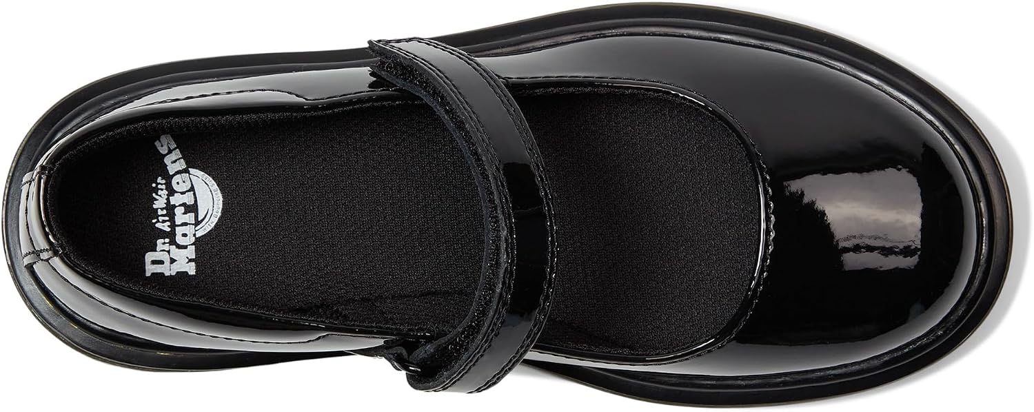 Dr. Marten's Kids Maccy Mary Jane Black Patent Lamper