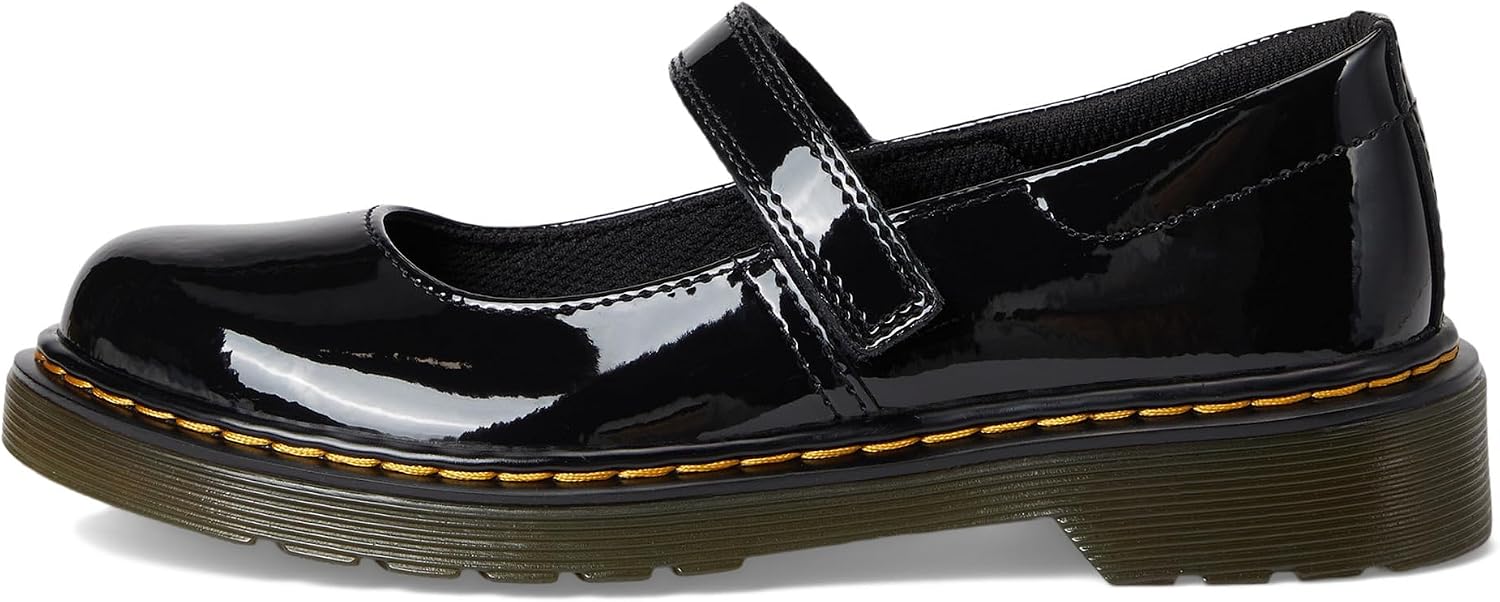 Dr. Marten's Kids Maccy Mary Jane Black Patent Lamper