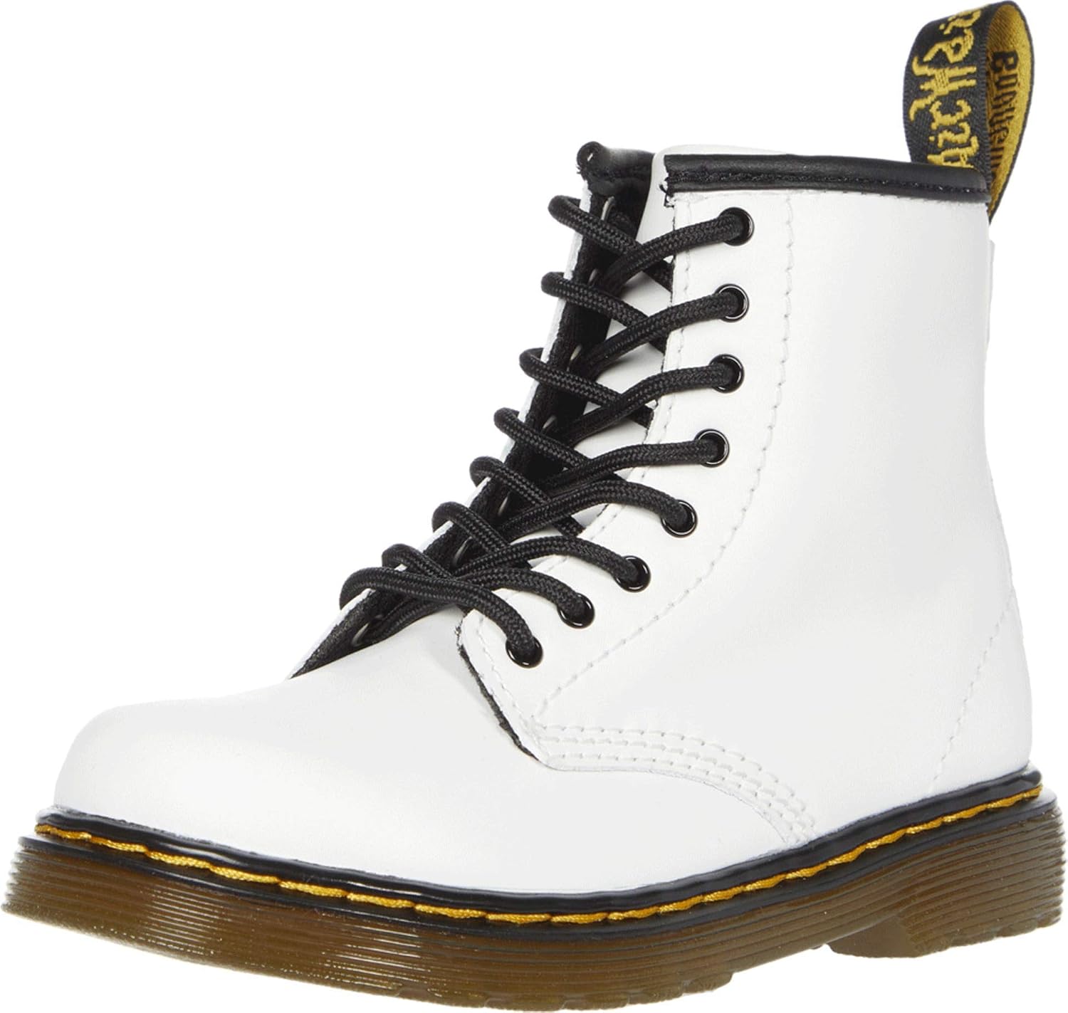 Dr. Martens Unisex-Child 1460 T Softy T Leather Eye Boot White