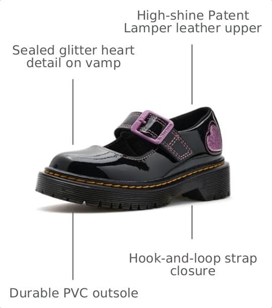 Dr. Martens Girls Mary Jane Bex J (Little KidBig Kid) Black