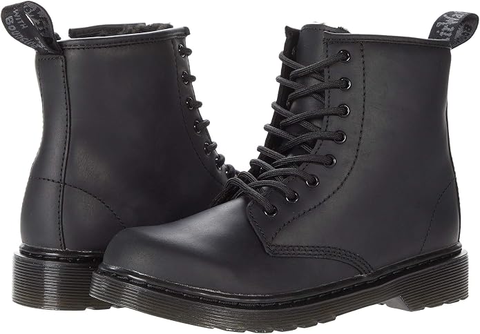Dr. Martens Kid's Collection 1460 Serena Mono (Big Kid) Black Republic Wp