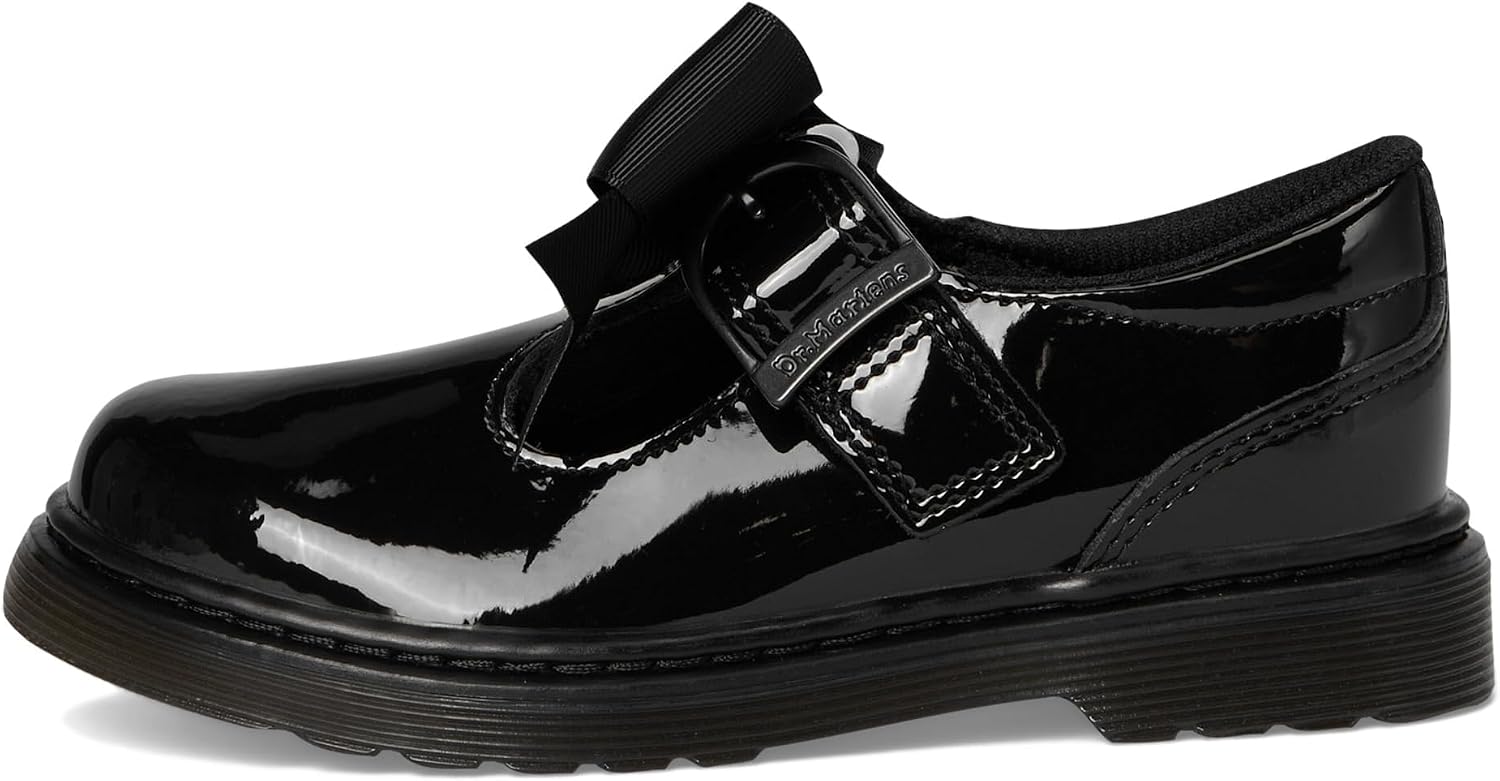 Dr. Martens Kid's Collection Girls Polley II Bow J Black