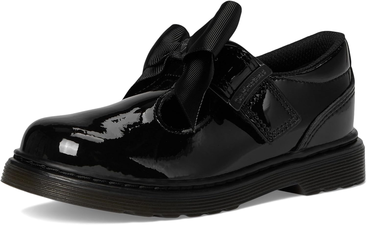 Dr. Martens Kid's Collection Girls Polley II Bow J Black