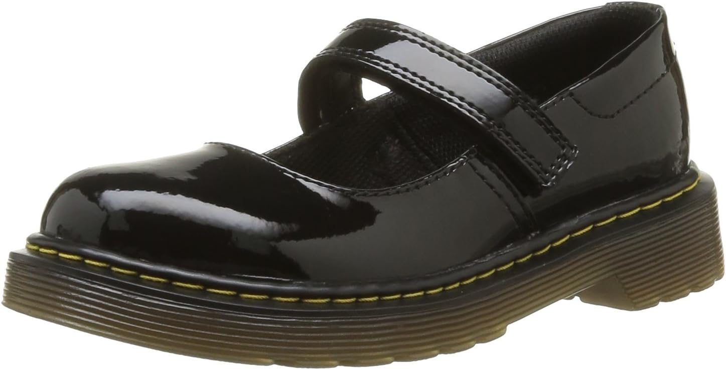 Dr. Marten's Kids Maccy Mary Jane Black Patent Lamper