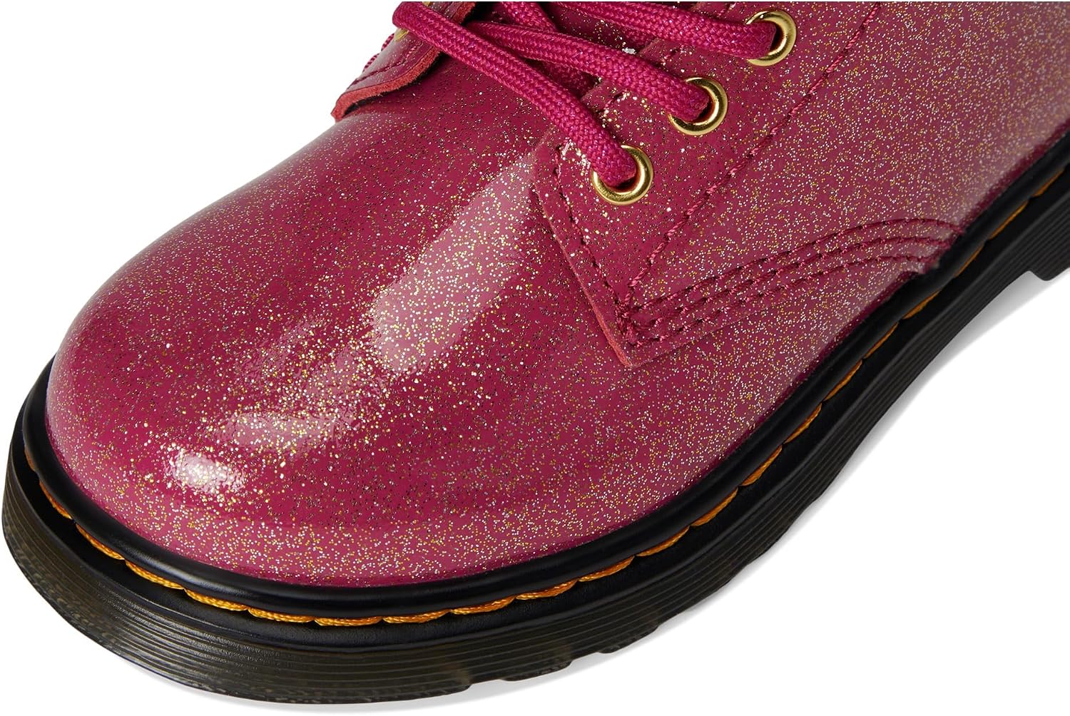 Dr. Marten's Kids 1460 Boot FuchsiaSilverGold Glitter