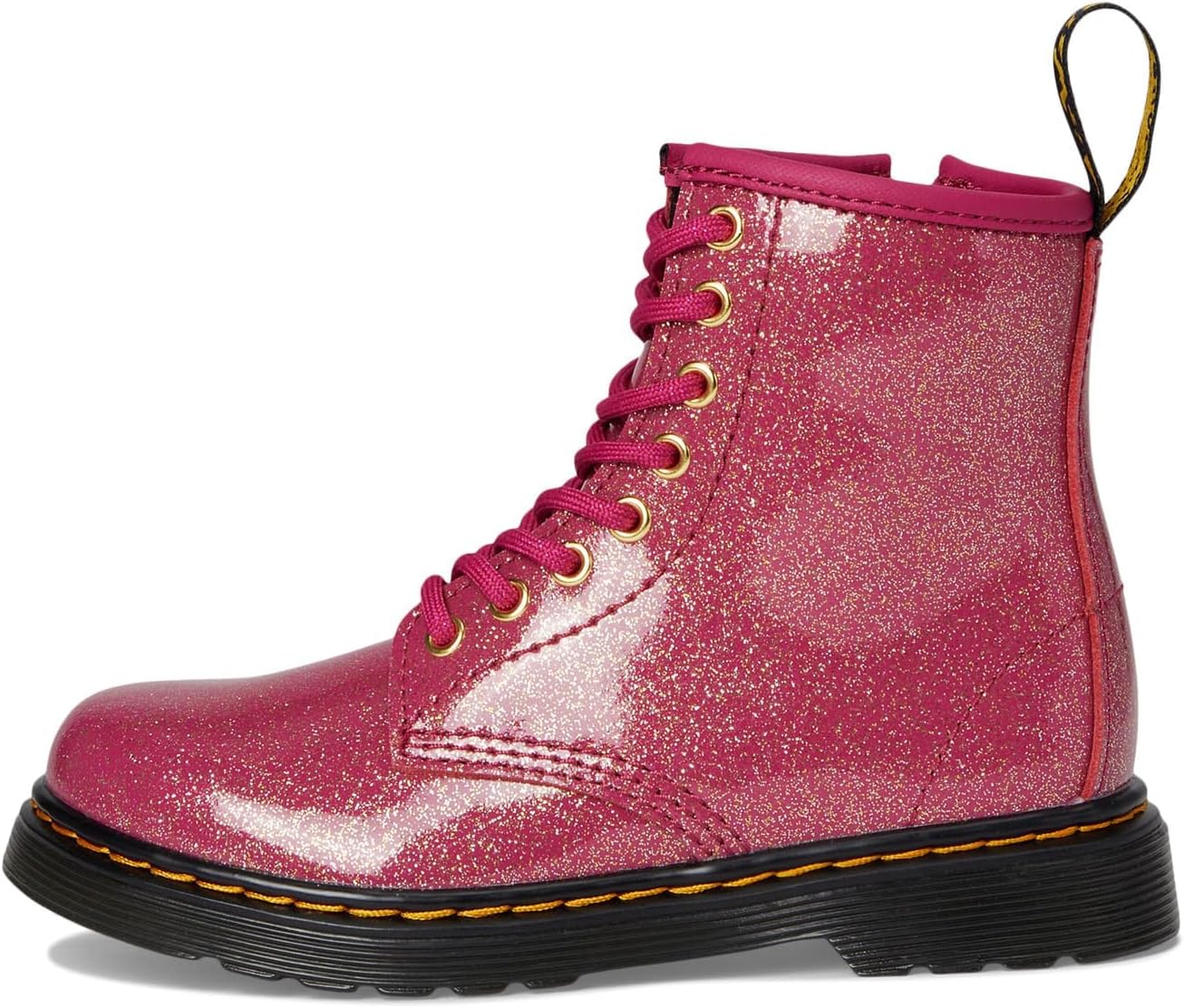 Dr. Marten's Kids 1460 Boot FuchsiaSilverGold Glitter
