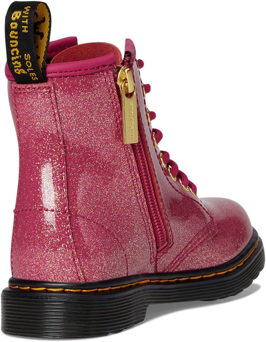 Dr. Marten's Kids 1460 Boot FuchsiaSilverGold Glitter