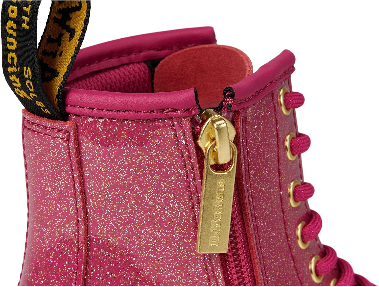 Dr. Marten's Kids 1460 Boot FuchsiaSilverGold Glitter