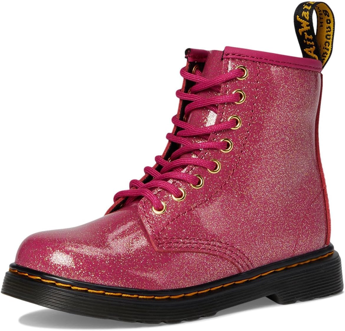 Dr. Marten's Kids 1460 Boot FuchsiaSilverGold Glitter