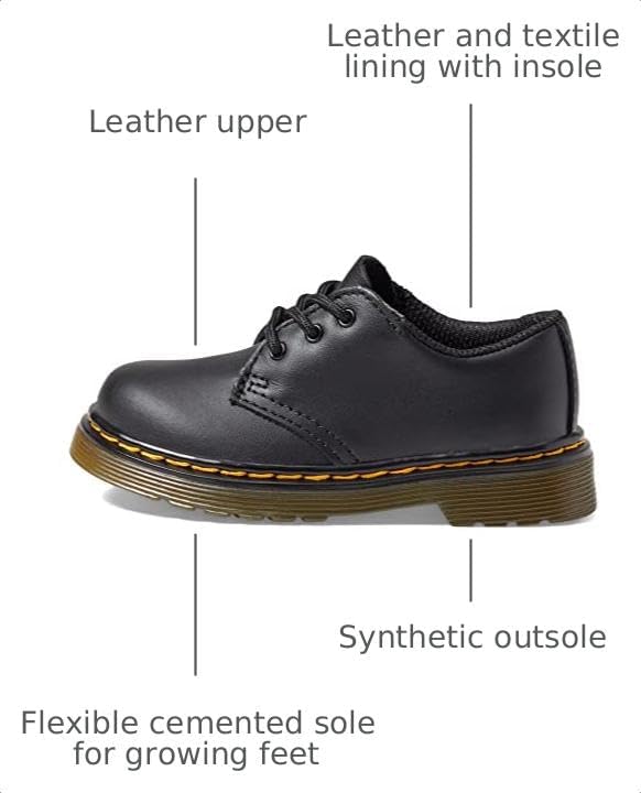 Dr. Martens Unisex-Child 1461 (Little KidBig Kid) 1461 J Black