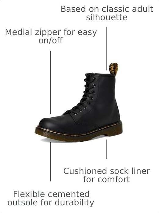 Dr. Marten's Kids 1460 Boot Black Softy