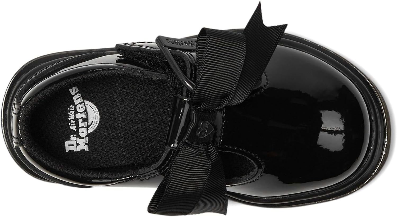 Dr. Martens Kid's Collection Girls Polley II Bow J Black 2