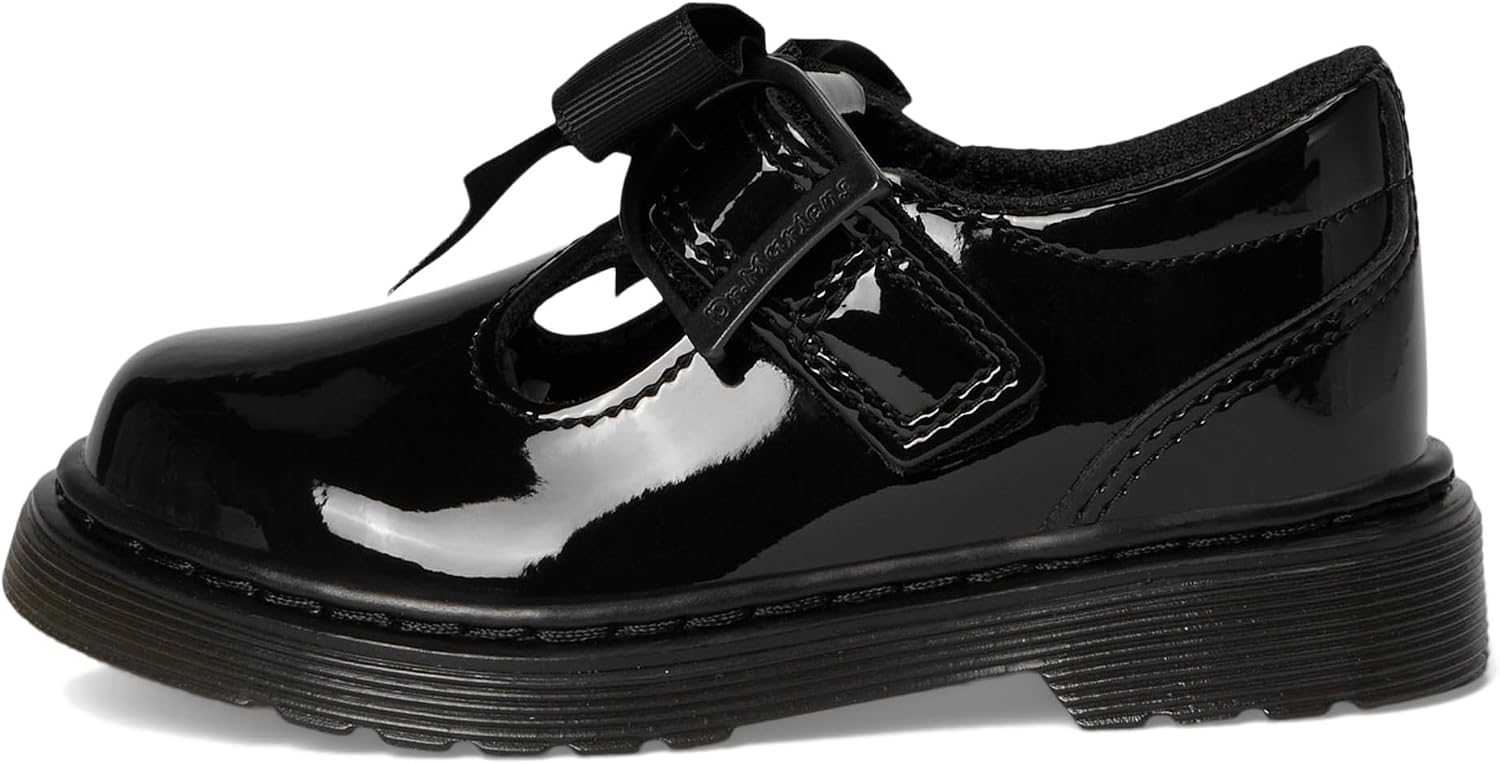 Dr. Martens Kid's Collection Girls Polley II Bow J Black 2