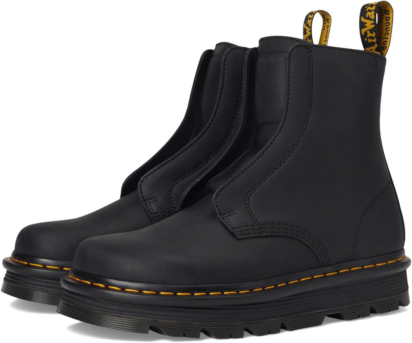 Dr. Martens unisex adult Zebzag Laceless Black Wyoming