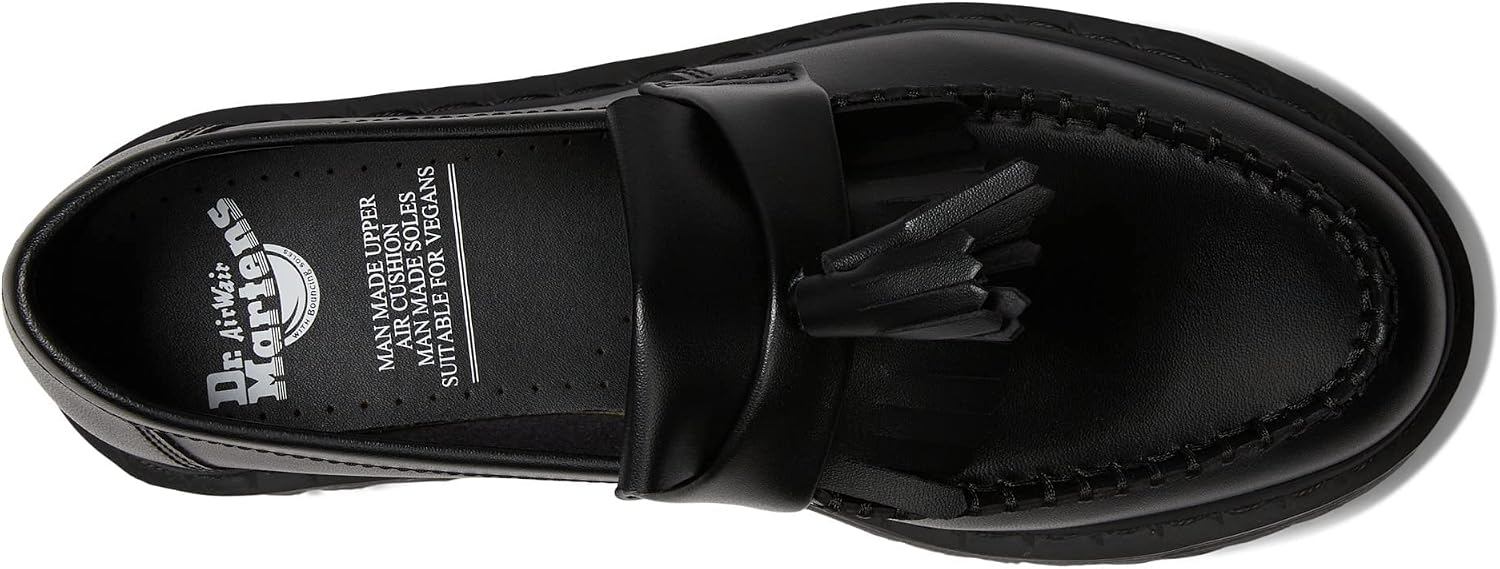 Dr. Martens Unisex Adult Unisex Vegan Adrian Platform Tassel Loafer Black